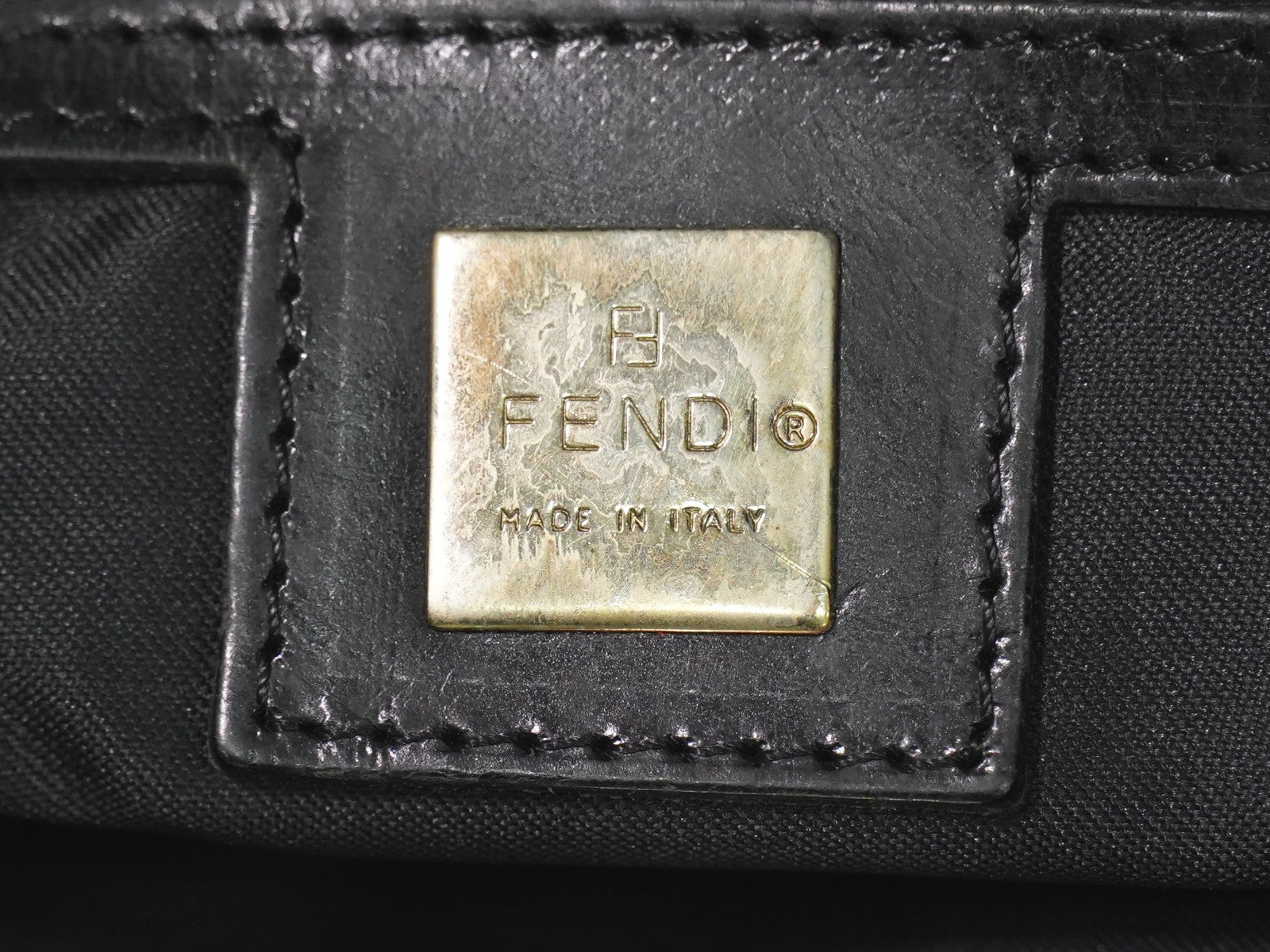Fendi Zucca Tote bag Canvas, Black, Canvas, Tote Bag