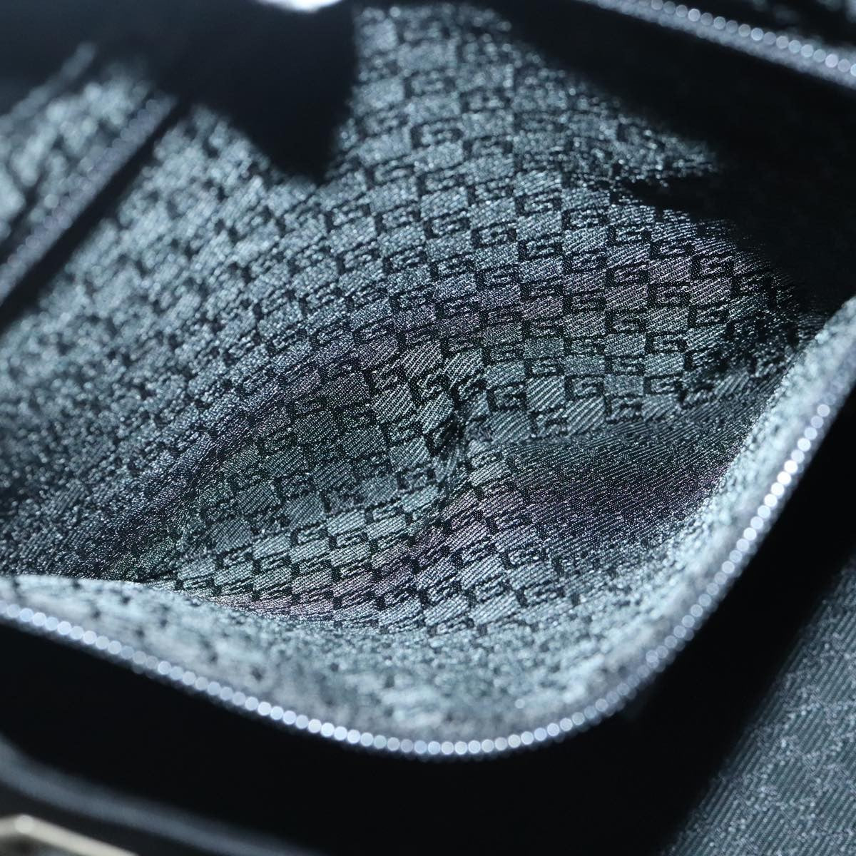 Gucci Gucci logo shoulder bag Canvas, BLACK, CANVAS, Shoulder bag