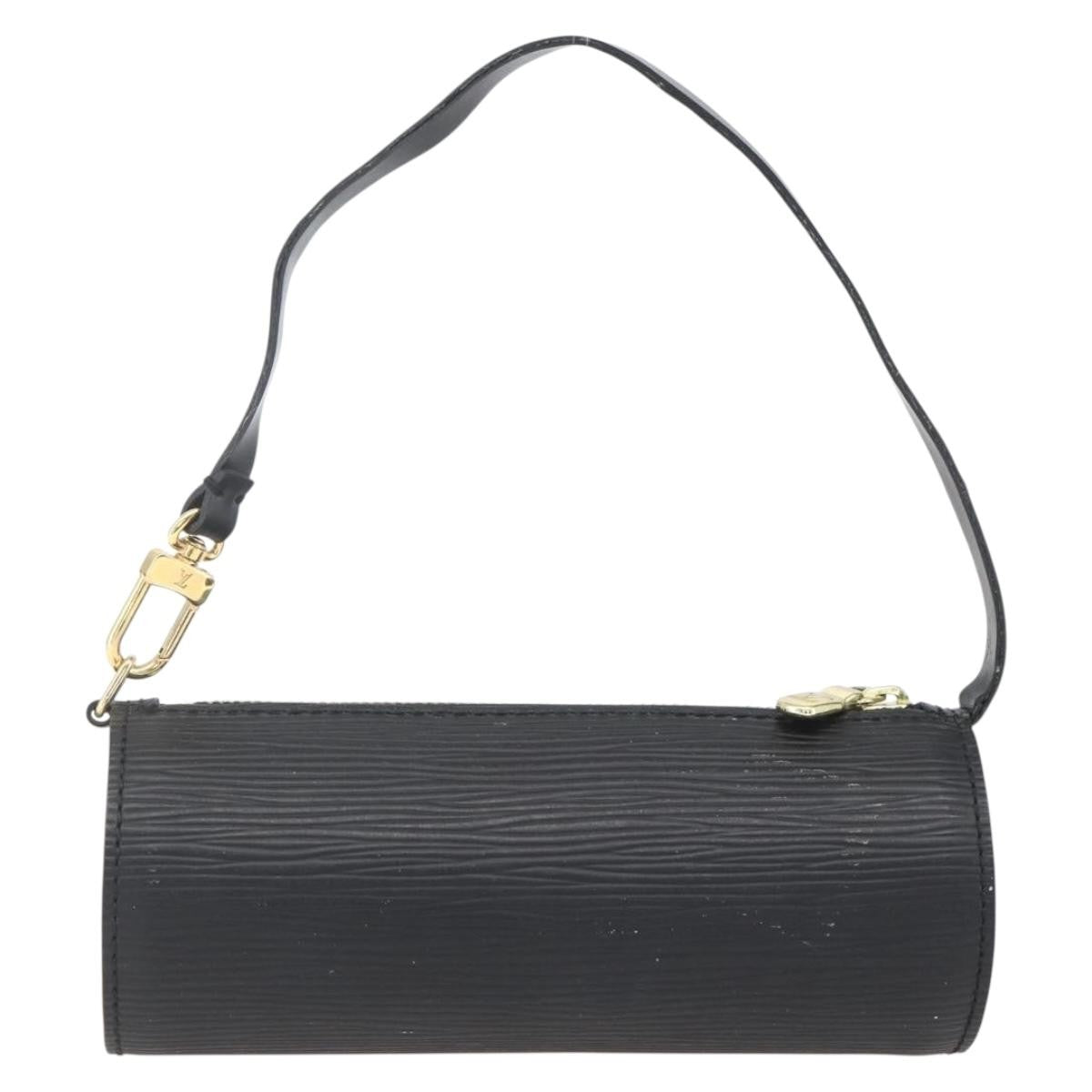 Louis Vuitton Soufflot Pochette Epi Leather, BLACK, LEATHER, Clutche & pouche