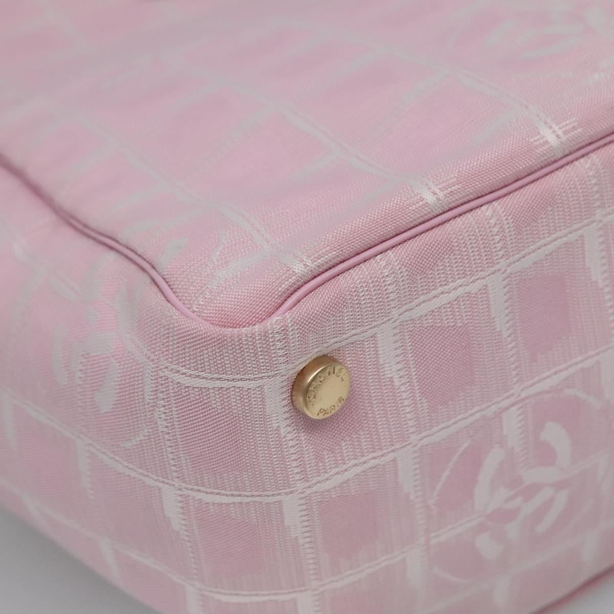 Chanel Travel Line Tote Nylon, PINK, NYLON, Tote bag