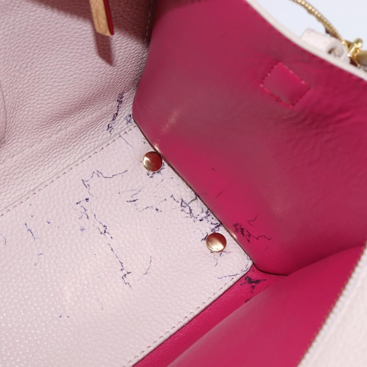 Salvatore Ferragamo Amy Tote Pebbled Leather, BEIGE, LEATHER, Handbag