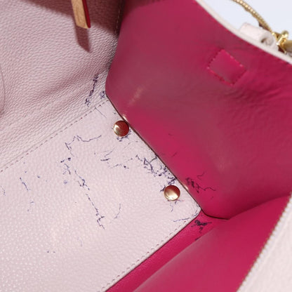 Salvatore Ferragamo Amy Tote Pebbled Leather, BEIGE, LEATHER, Handbag