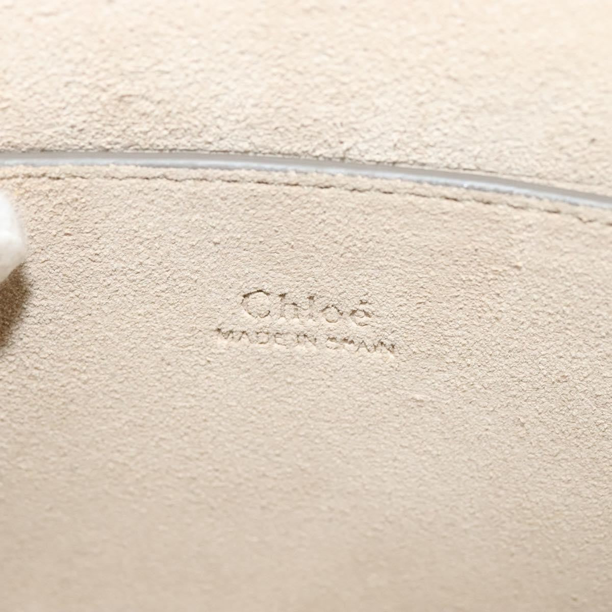 Chloe Faye Shoulder Bag Leather and Suede, GRAY, LEATHER, Shoulder bag