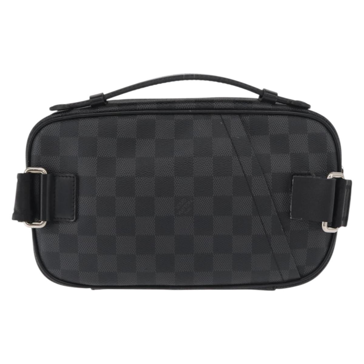Louis Vuitton Ambler Waist Bag Damier Graphite, Gray, Canvas, Shoulder Bag
