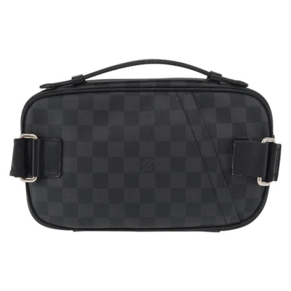 Louis Vuitton Ambler Waist Bag Damier Graphite, Gray, Canvas, Shoulder Bag