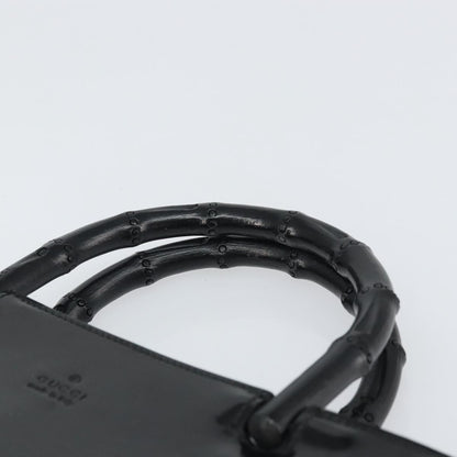 Gucci Vintage Bamboo Handle Bag Patent leather, BLACK, PATENT_LEATHER, Handbag