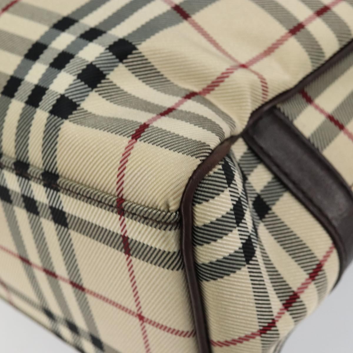 Burberry Nova Check Tote Canvas and Leather, BEIGE, NYLON, Tote bag