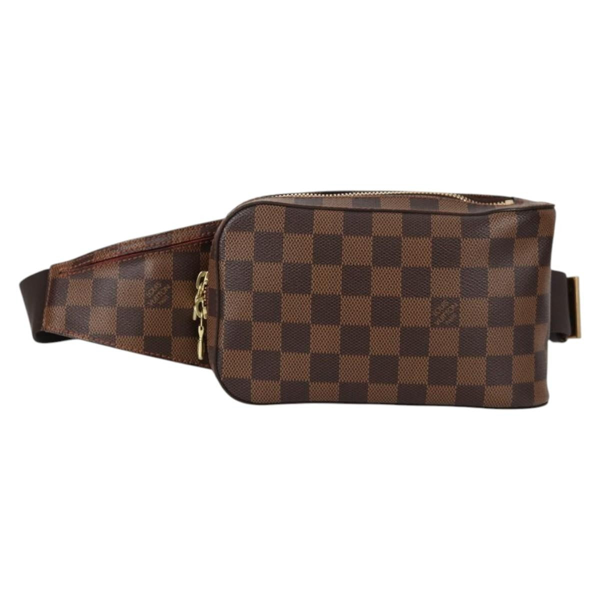 Louis Vuitton Geronimos Waist Bag Damier, BROWN, CANVAS, Travel bag