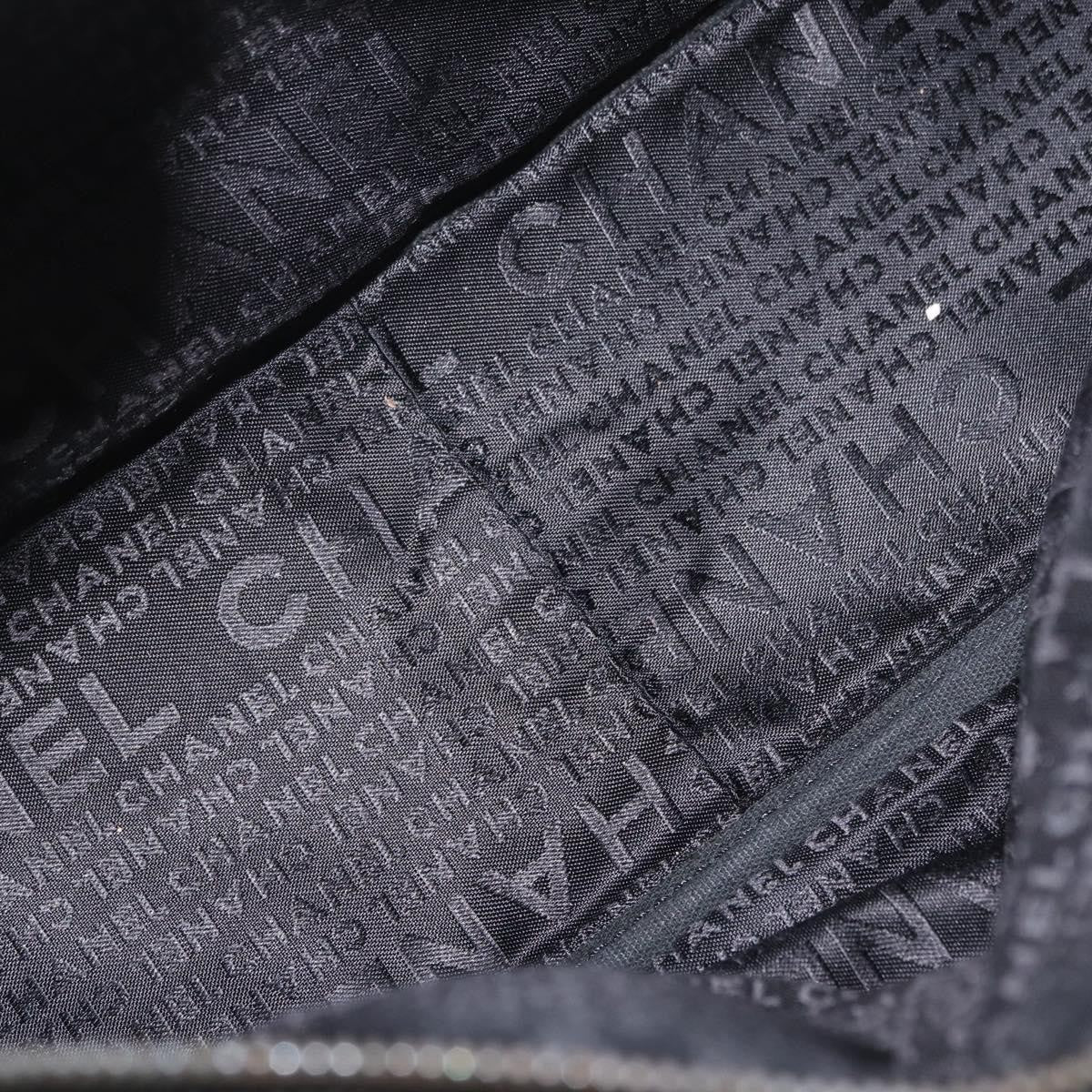 Chanel Square Stitch Boston Bag Quilted Nylon, BLACK, NYLON, Travel bag