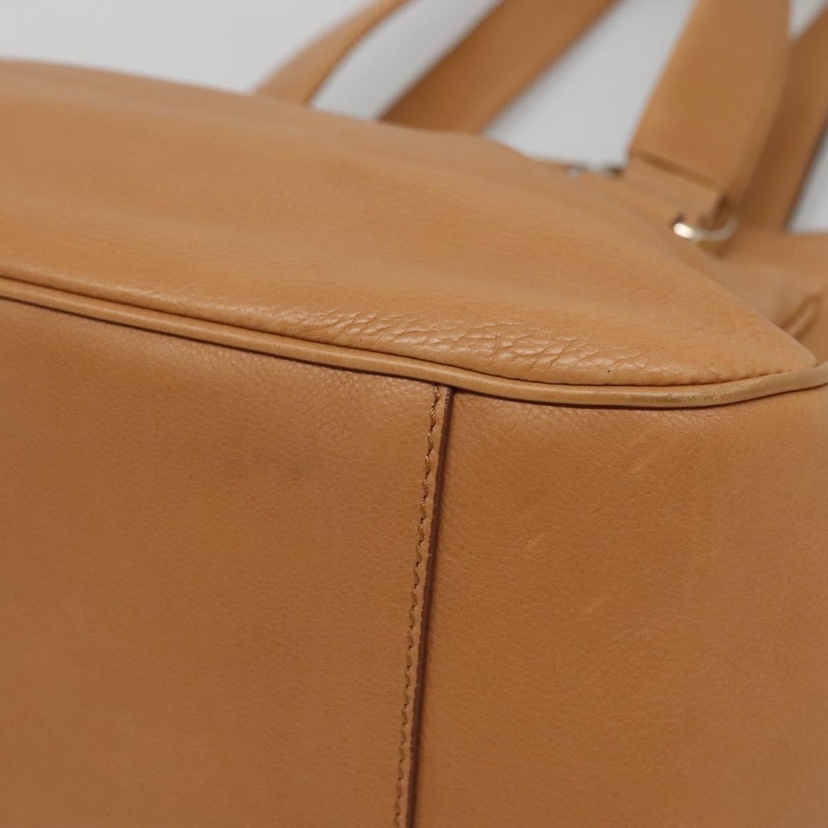 Celine Handbag Leather, BEIGE, LEATHER, Handbag