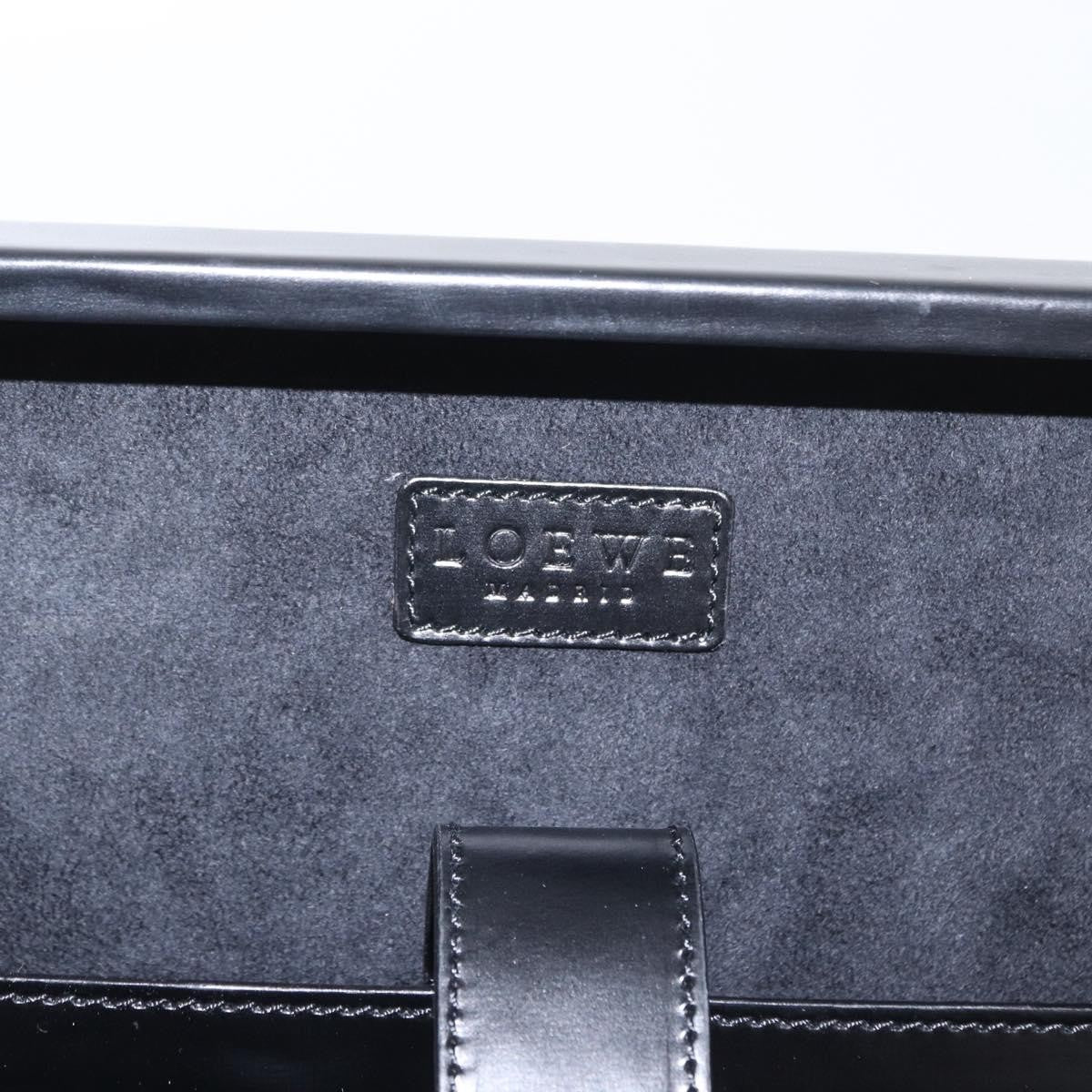 Loewe Anagram Business Leather, BLACK, LEATHER, Briefcase