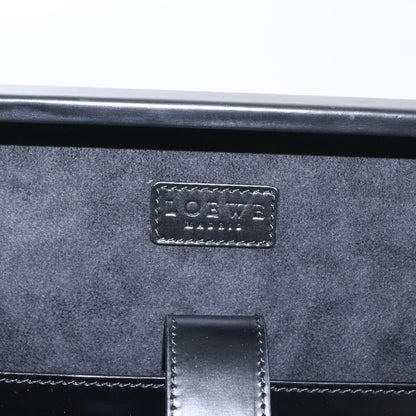 Loewe Anagram Business Leather, BLACK, LEATHER, Briefcase