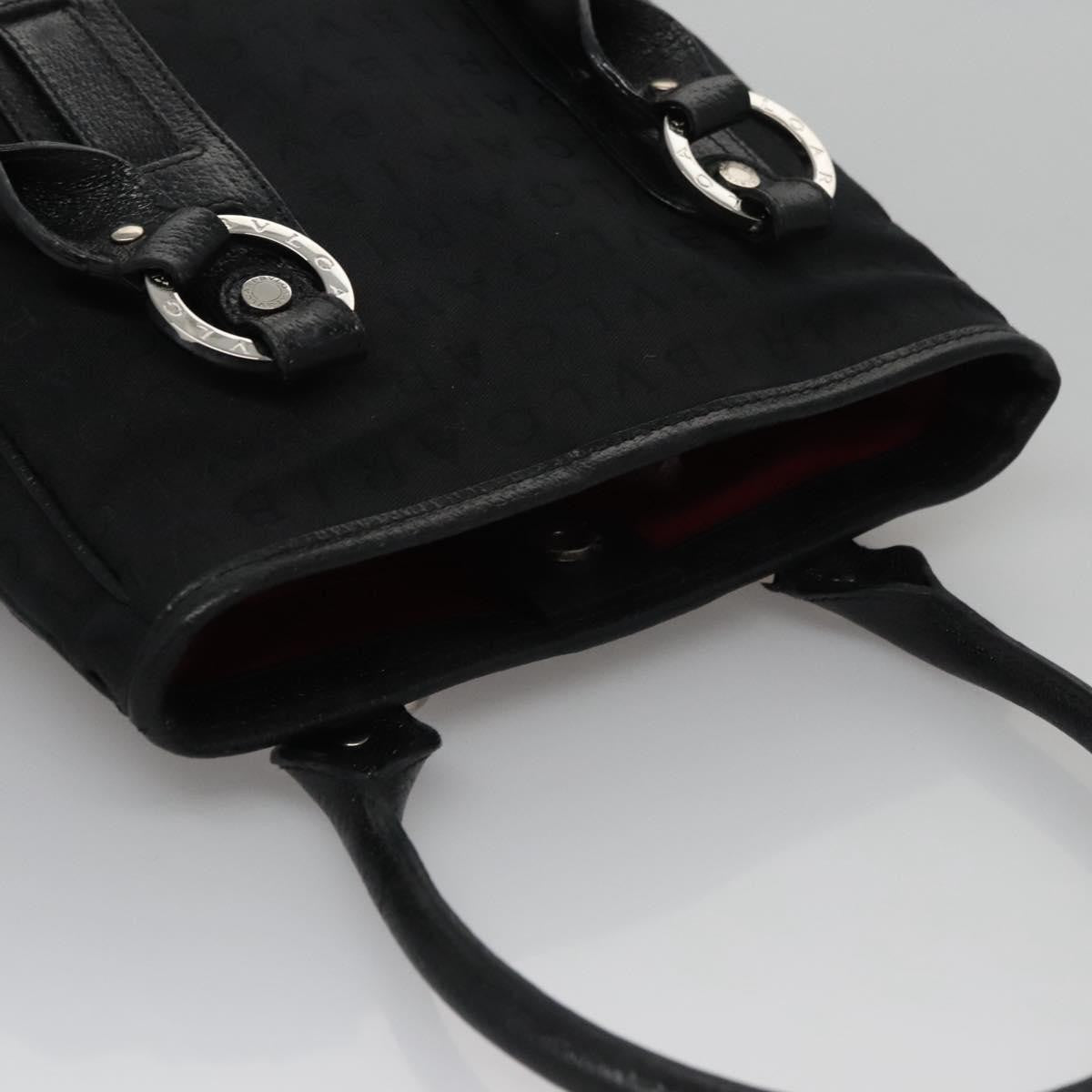 Bvlgari B.Zero1 Logomania Bag Canvas with Leather, BLACK, CANVAS, Handbag