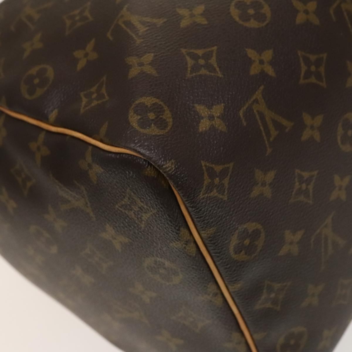 Louis Vuitton Keepall Bag Monogram Canvas, BROWN, CANVAS, Travel bag