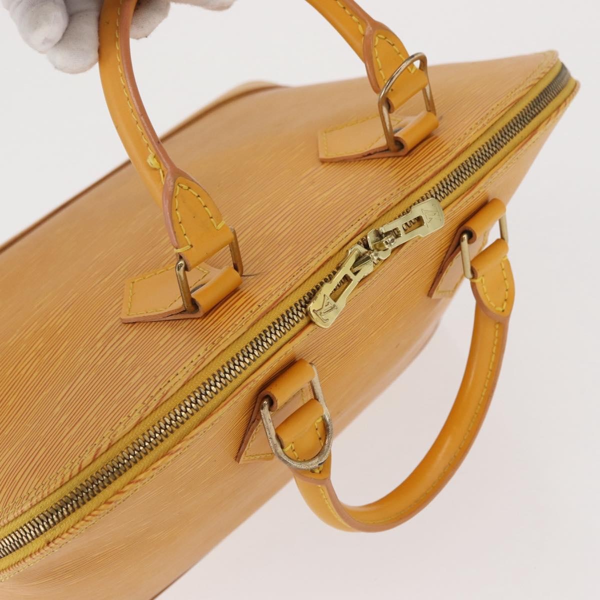 Louis Vuitton Alma Handbag Epi Leather, YELLOW, LEATHER, Handbag