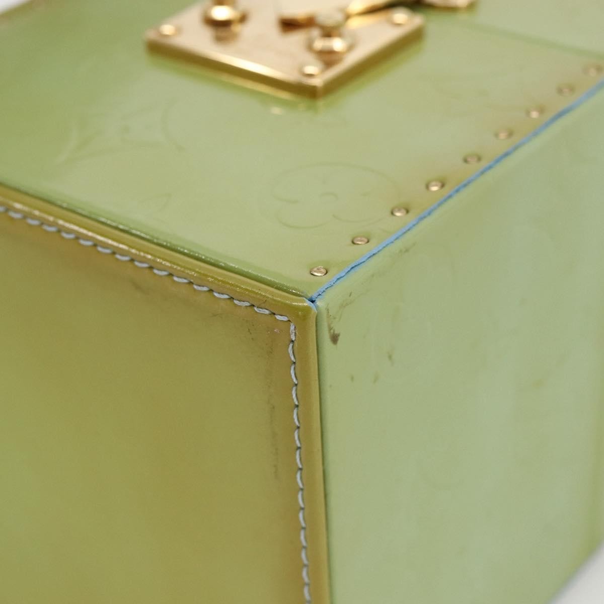 Louis Vuitton Bleecker Box Bag Monogram Vernis, GREEN, PATENT_LEATHER, Clutche & pouche