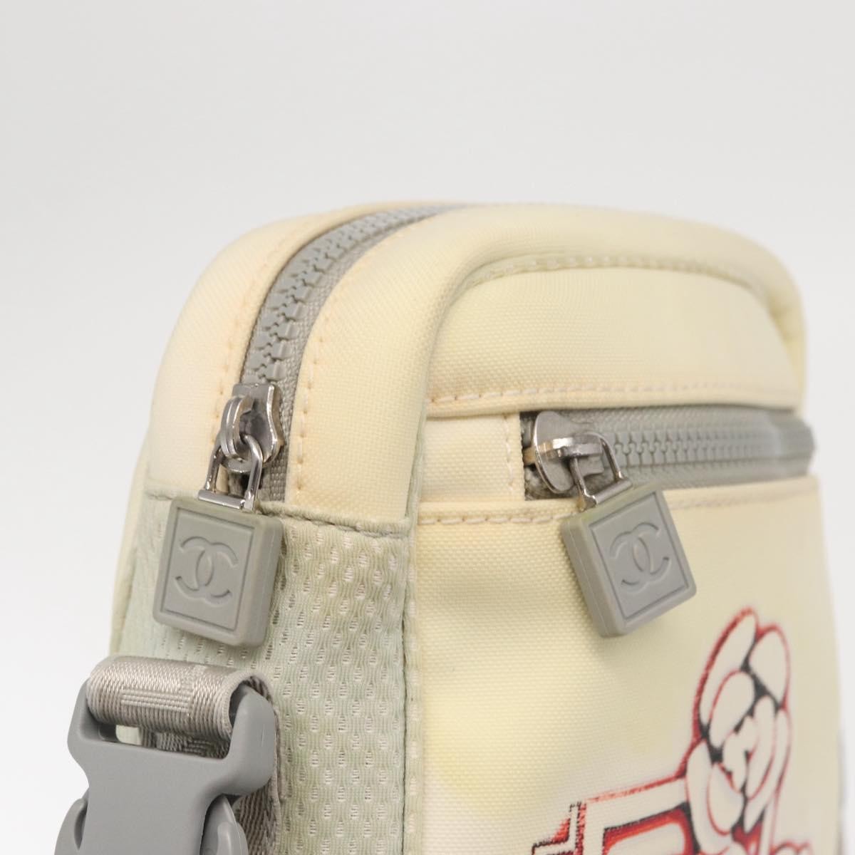 Chanel Sport Line Camera Crossbody Bag Nylon, WHITE, NYLON, Shoulder bag