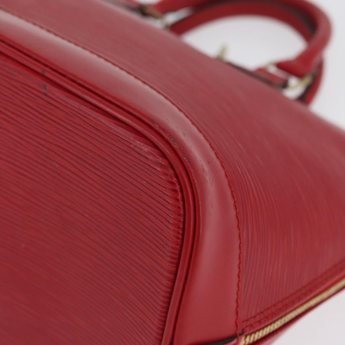 Louis Vuitton Alma Handbag Epi Leather, Red, Leather, Handbag
