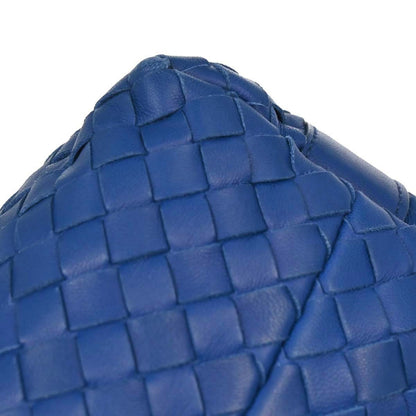Bottega Veneta Intrecciato Handbag Leather, Blue, Leather, Handbag