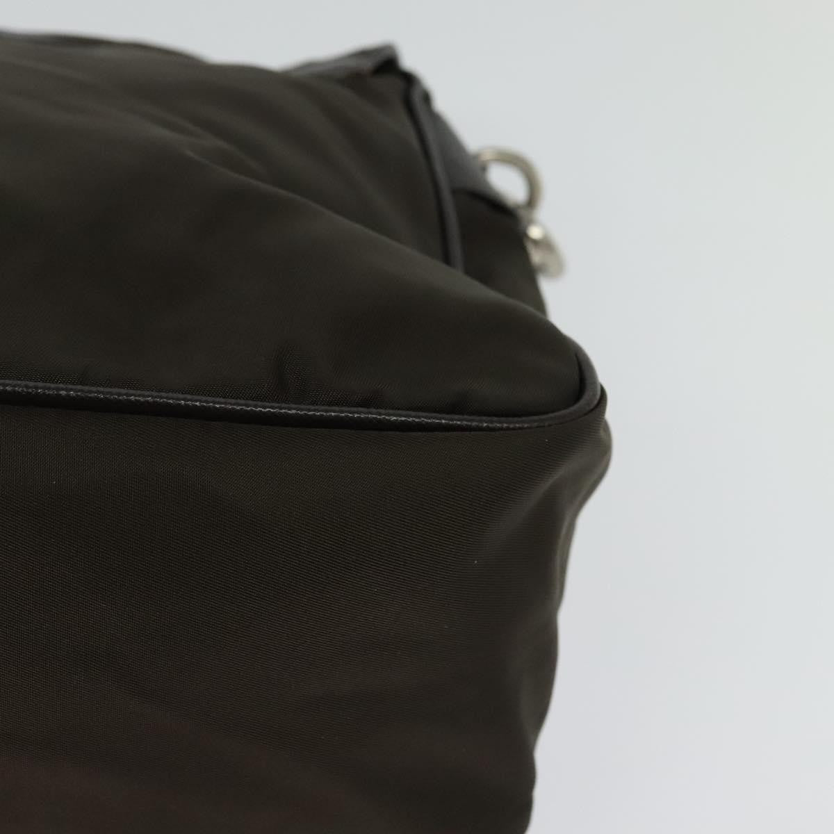 Prada Vintage Flap Shoulder Bag Nylon, Khaki, Nylon, Shoulder Bag