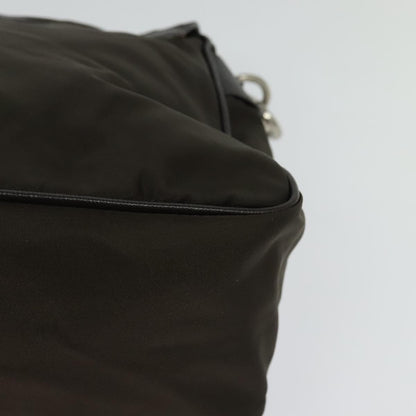 Prada Vintage Flap Shoulder Bag Nylon, Khaki, Nylon, Shoulder Bag