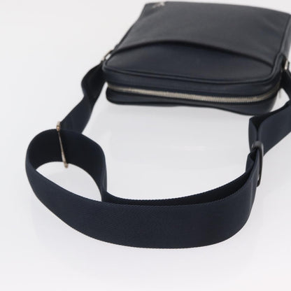 Louis Vuitton Alex Messenger Bag Taiga Leather, NAVY, LEATHER, Shoulder bag