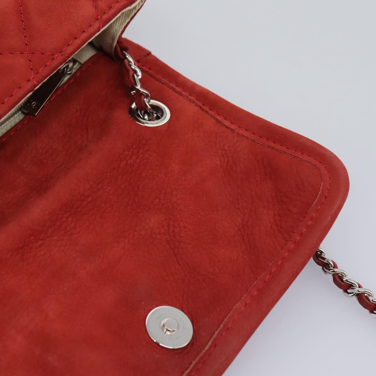 Chanel Natural Beauty Flap Bag Suede, RED, SUEDE, Shoulder bag