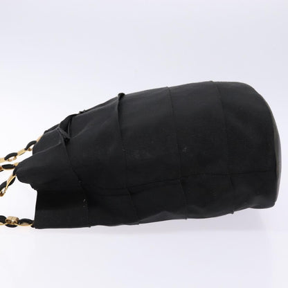 Salvatore Ferragamo Vala Shoulder Bag Canvas, BLACK, CANVAS, Shoulder bag