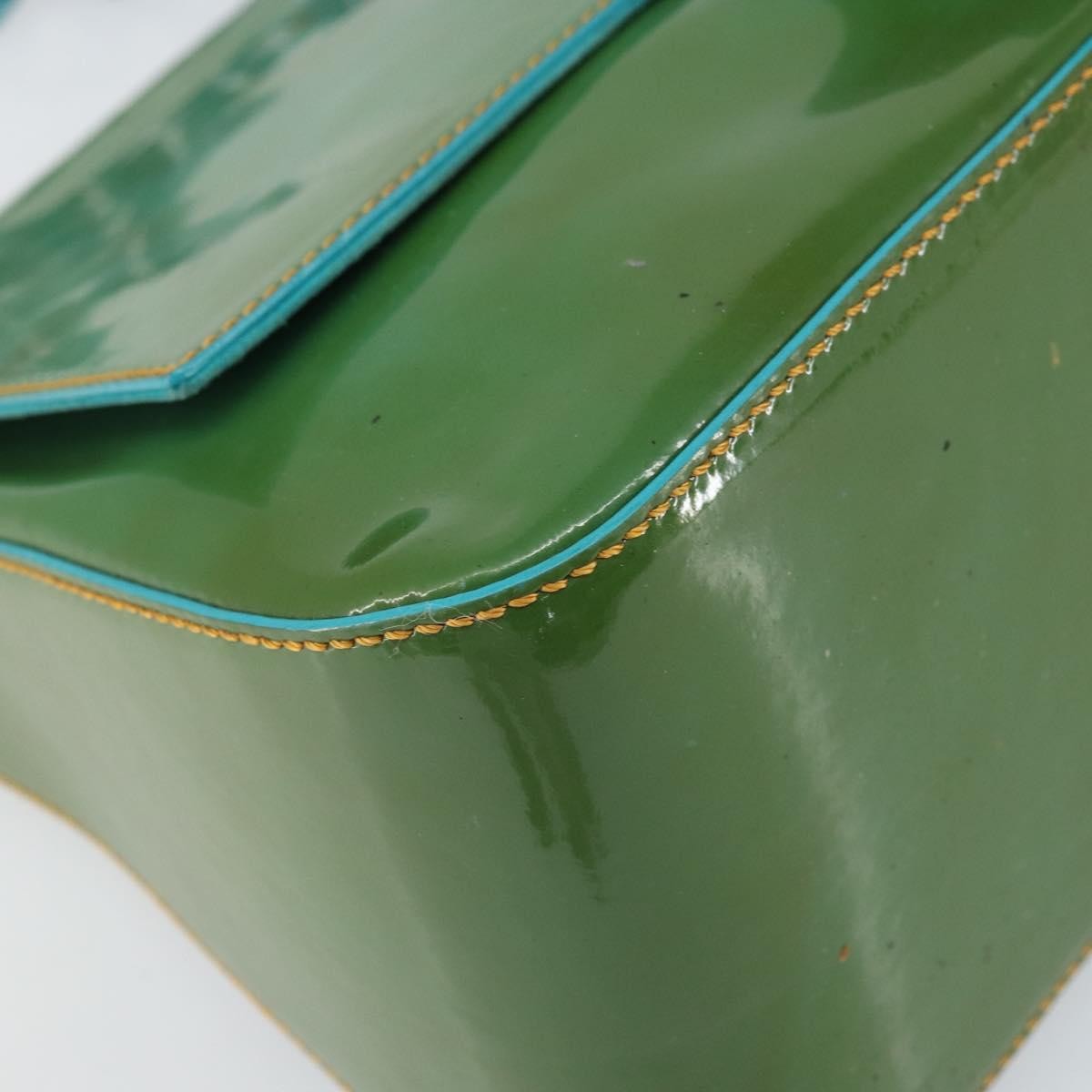 Fendi Forever Big Mama Bag Patent, GREEN, PATENT_LEATHER, Shoulder bag