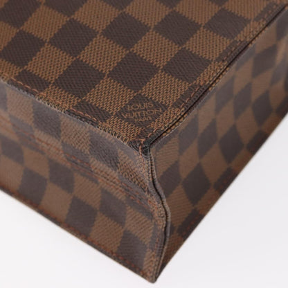 Louis Vuitton Sac Plat Bag Damier, BROWN, CANVAS, Handbag