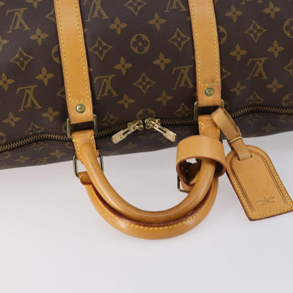 Louis Vuitton Keepall Bag Monogram Canvas, BROWN, CANVAS, Travel bag