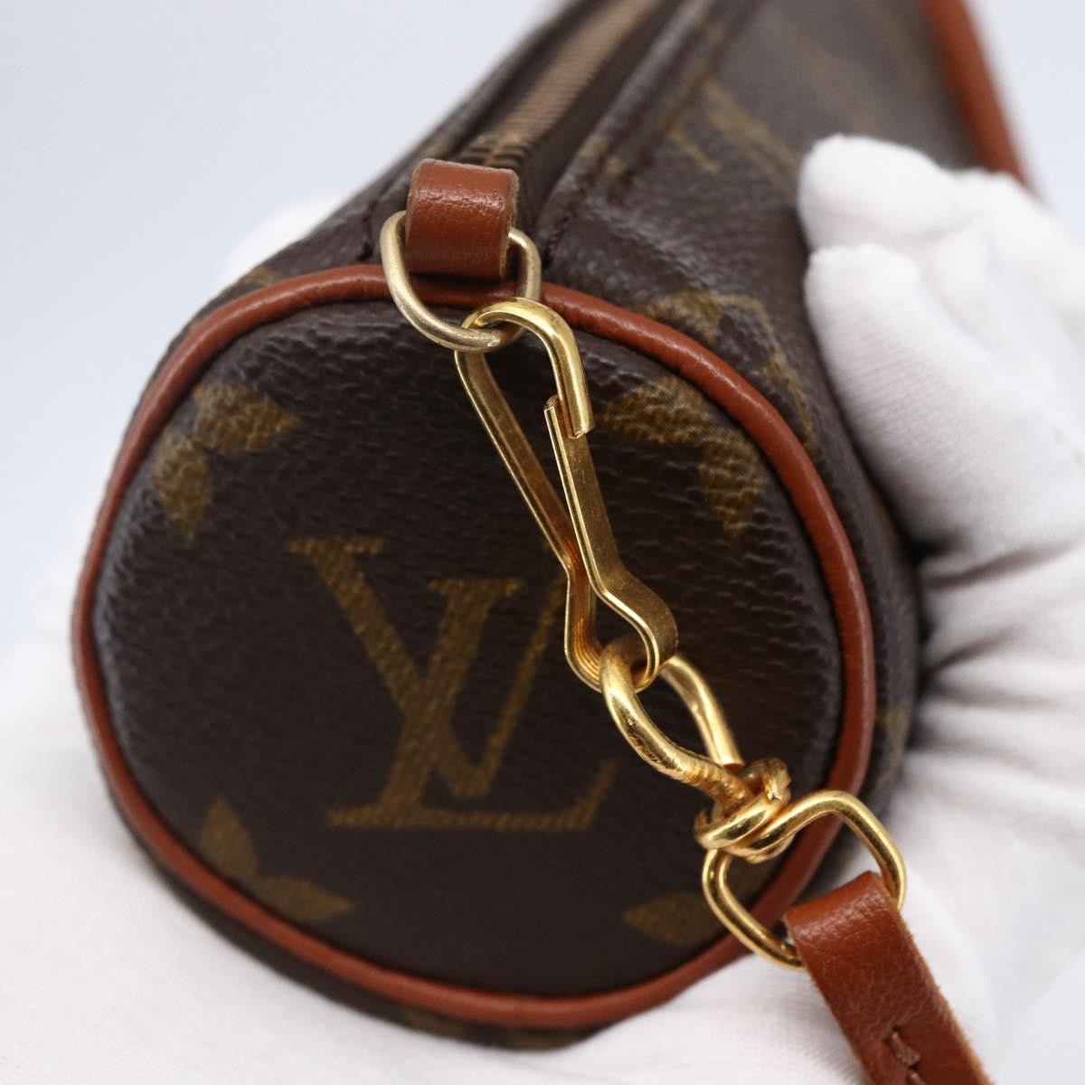 Louis Vuitton Papillon Pochette Monogram Canvas, BROWN, CANVAS, Handbag