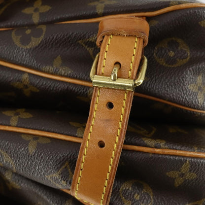 Louis Vuitton Saumur Handbag Monogram Canvas, BROWN, CANVAS, Shoulder bag
