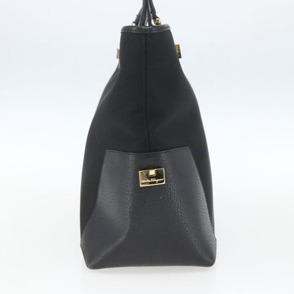Salvatore Ferragamo Vintage Tote bag Nylon, BLACK, NYLON, Tote bag