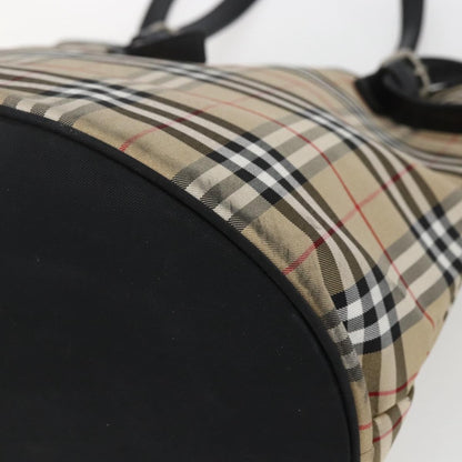 Burberry Nova Check Tote Nylon, BEIGE, NYLON, Tote bag