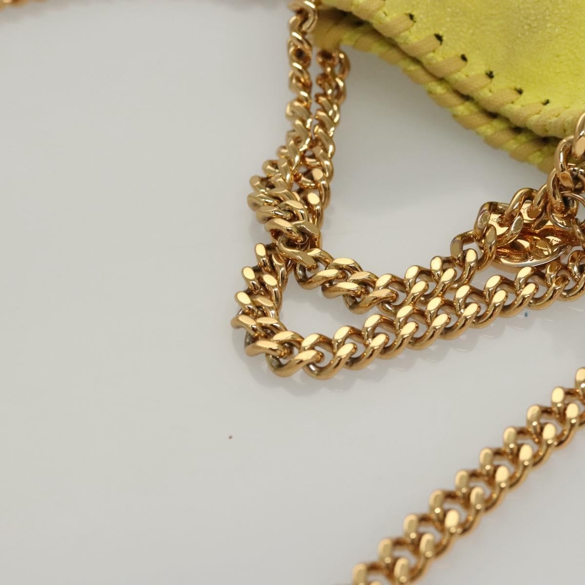 Stella McCartney Falabella Fold Over Crossbody Bag Suede, YELLOW, SUEDE, Crossbody bag