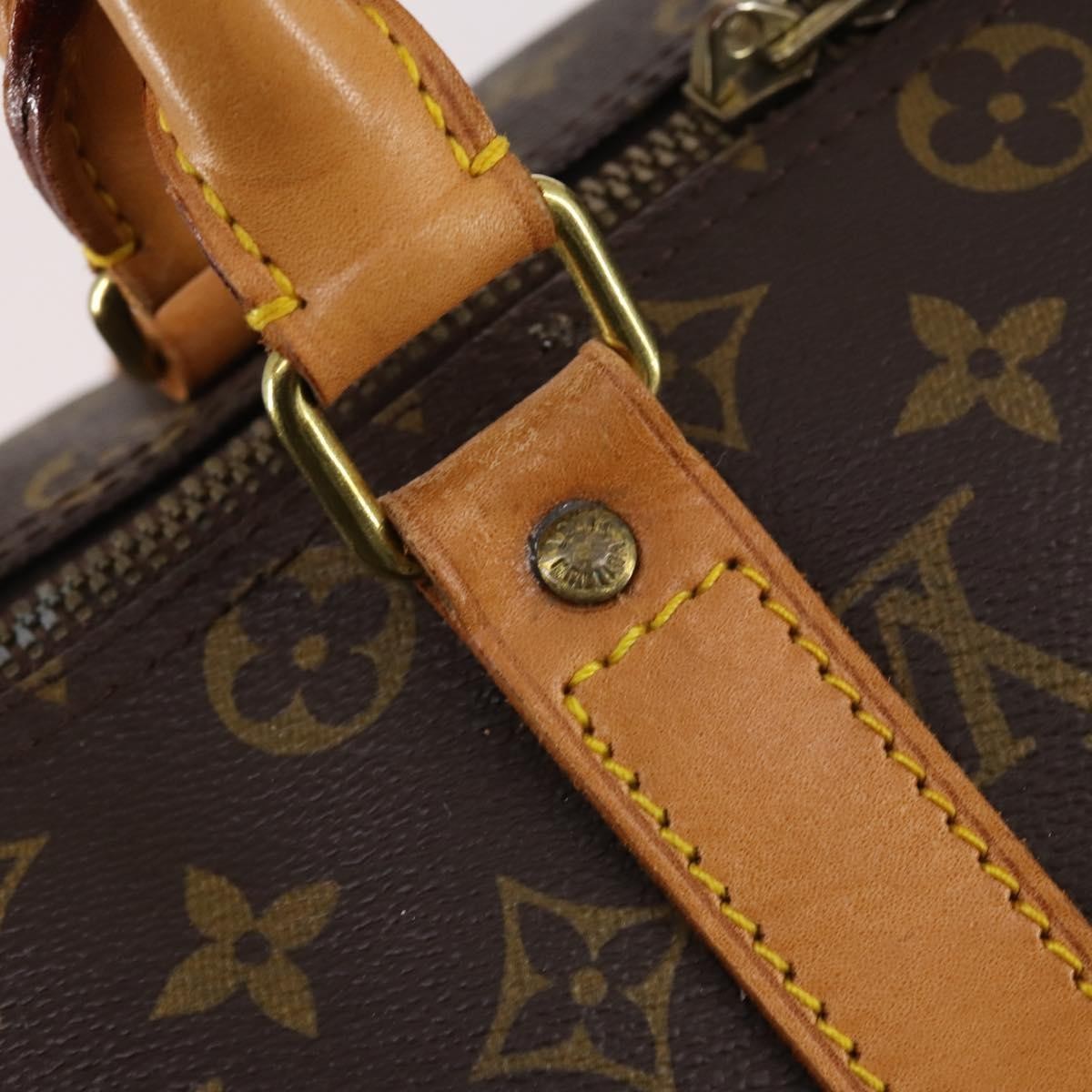 Louis Vuitton Keepall Bandouliere Bag Monogram Canvas, BROWN, CANVAS, Travel bag