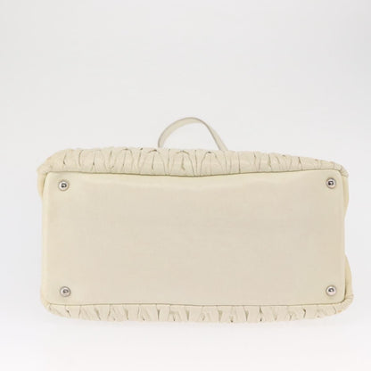 Miu Miu Vintage Tote bag Leather, BEIGE, LEATHER, Tote bag