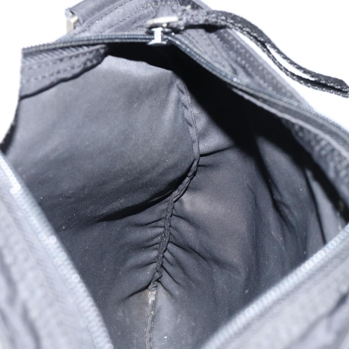 Prada Flat Messenger Bag Tessuto, BLACK, NYLON, Shoulder bag