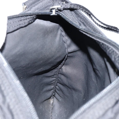 Prada Flat Messenger Bag Tessuto, BLACK, NYLON, Shoulder bag