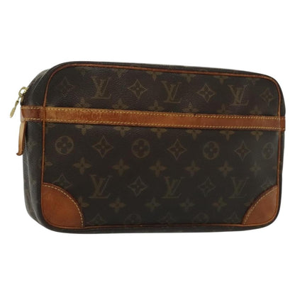 Louis Vuitton Compiegne Canvas, BROWN, CANVAS, Clutche & pouche