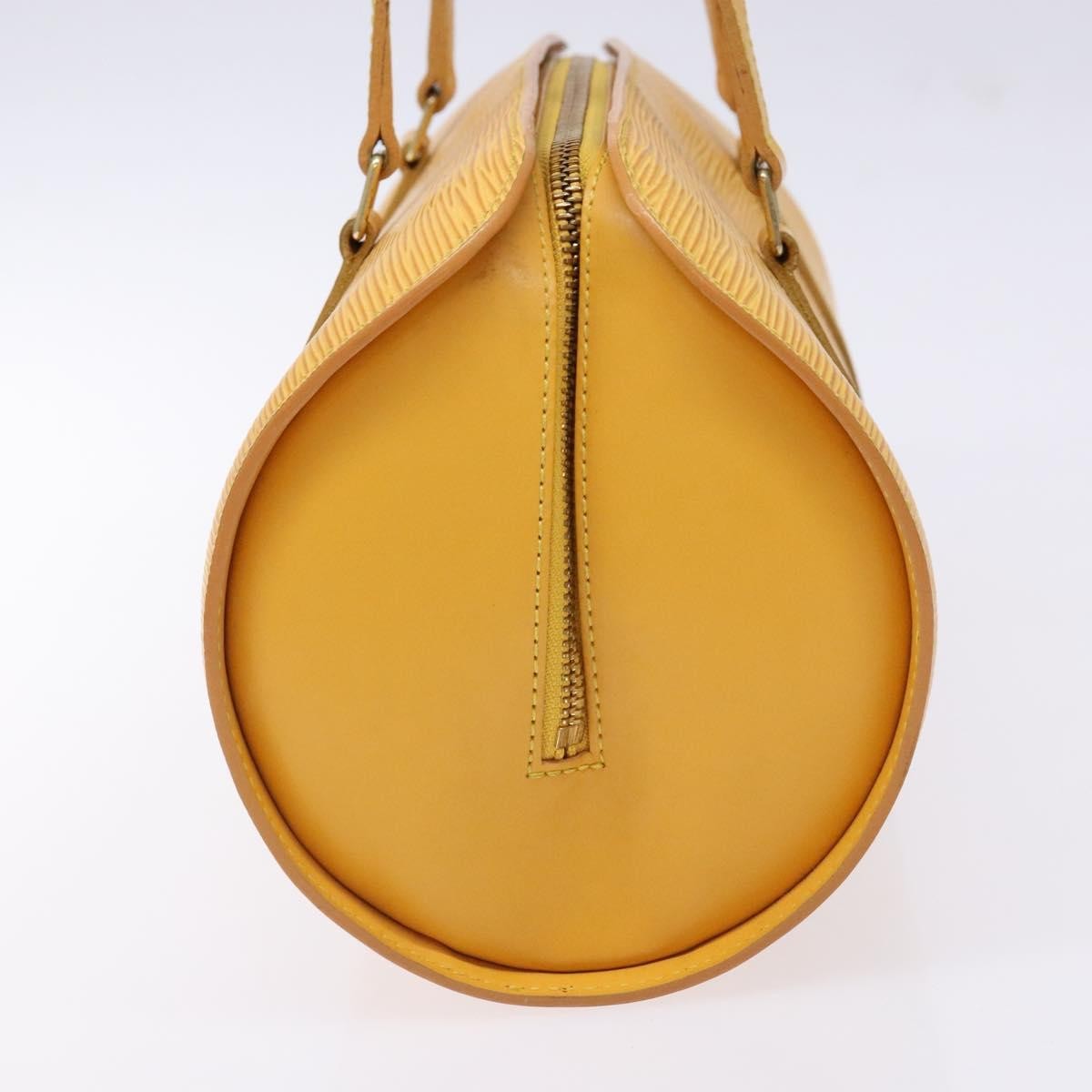 Louis Vuitton Soufflot Handbag Epi Leather, YELLOW, LEATHER, Handbag
