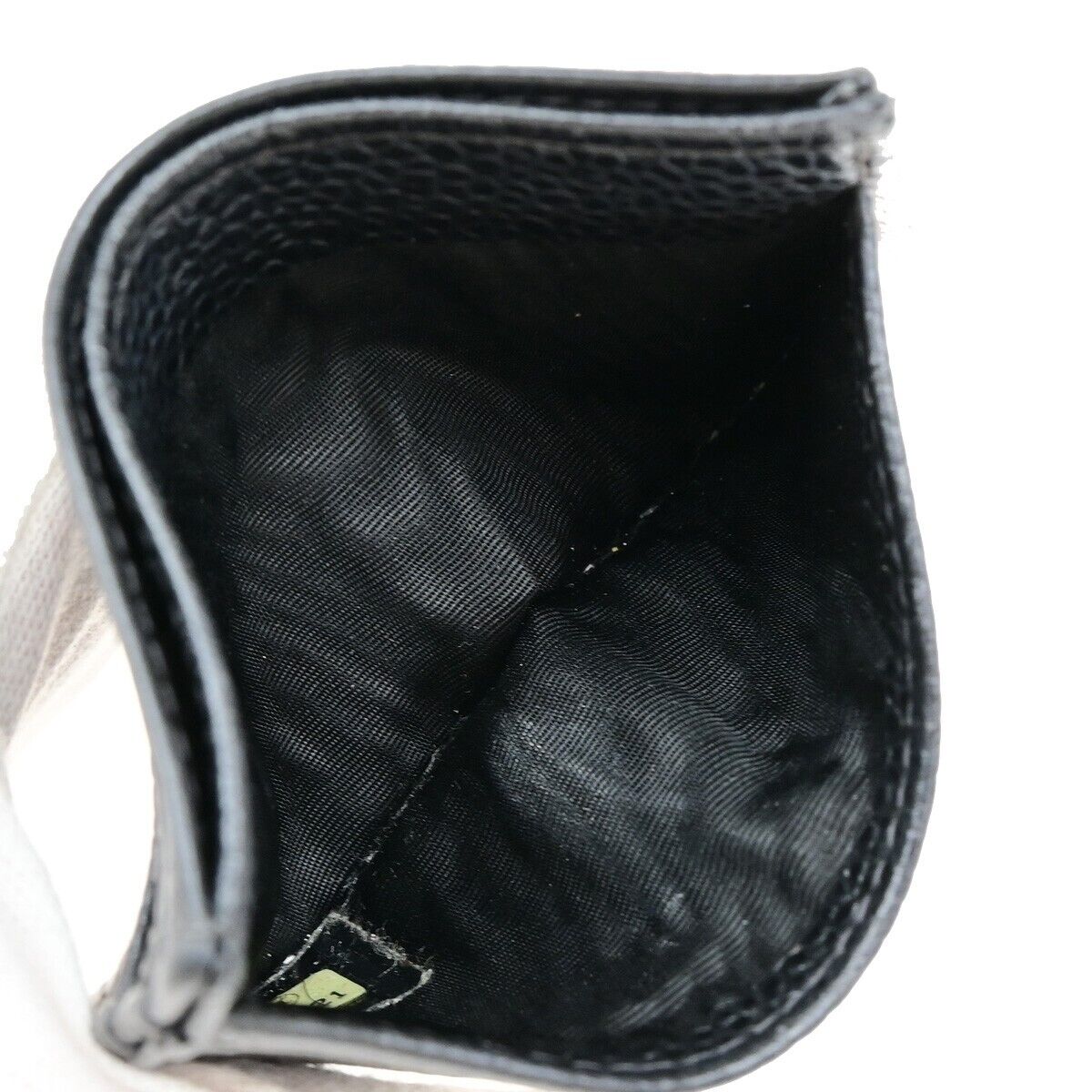 Chanel Logo CC Card case Grained  Leather, BLACK, CALFSKIN, Wallets