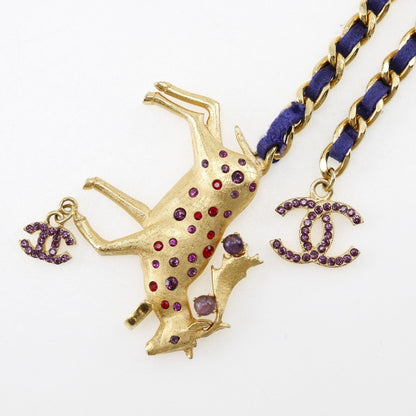 Chanel CC Twist Chain Belt Metal with Faux Pearl, GOLD, GOLD_PLATED, Belts