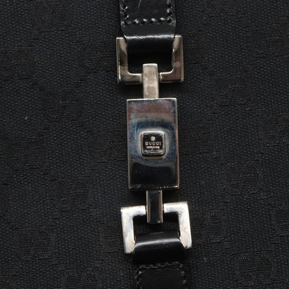 "Gucci Vintage Jackie Tote Canvas, Leather", BLACK, CANVAS, Tote bag