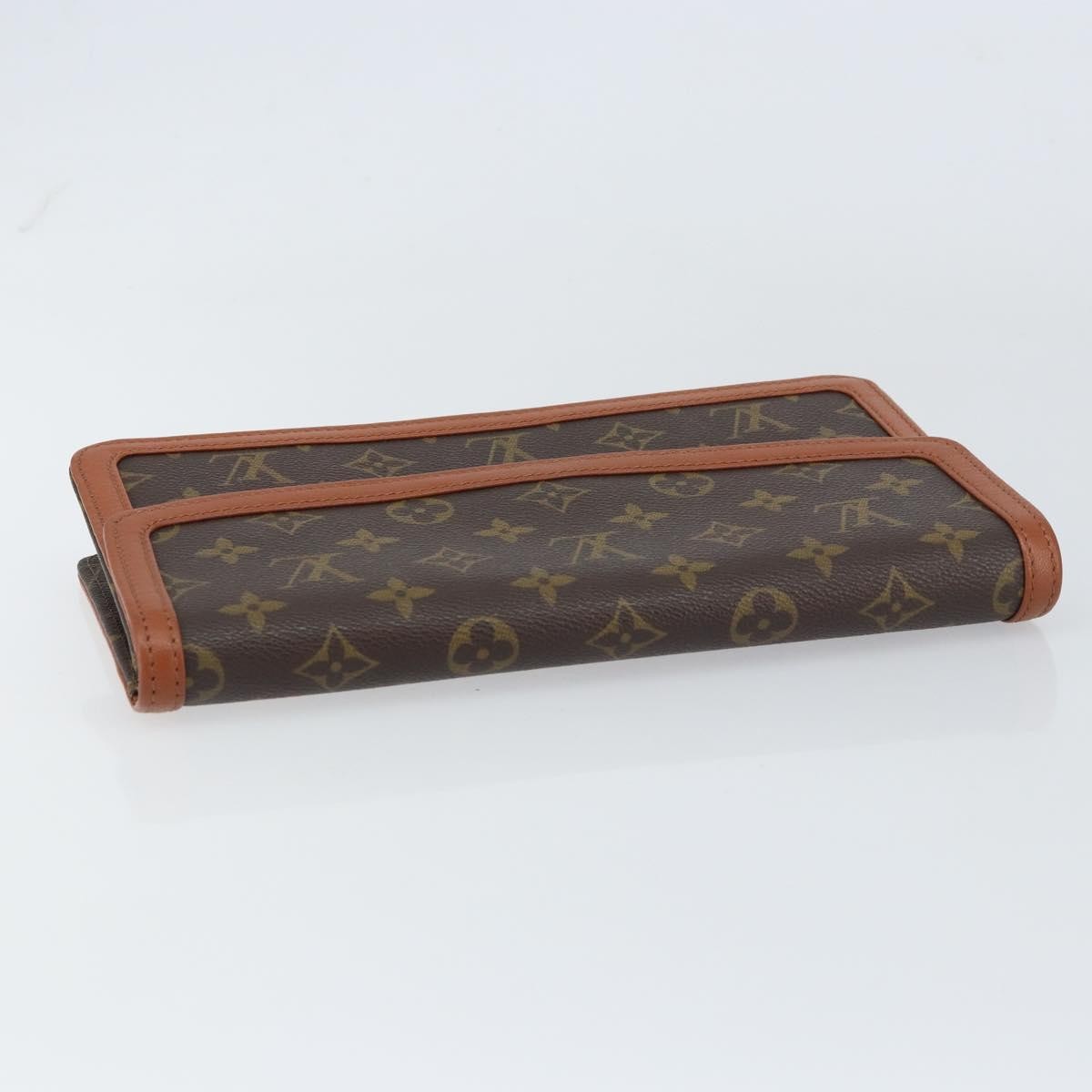 Louis Vuitton Dame Pochette Monogram Canvas, BROWN, CANVAS, Clutche & pouche