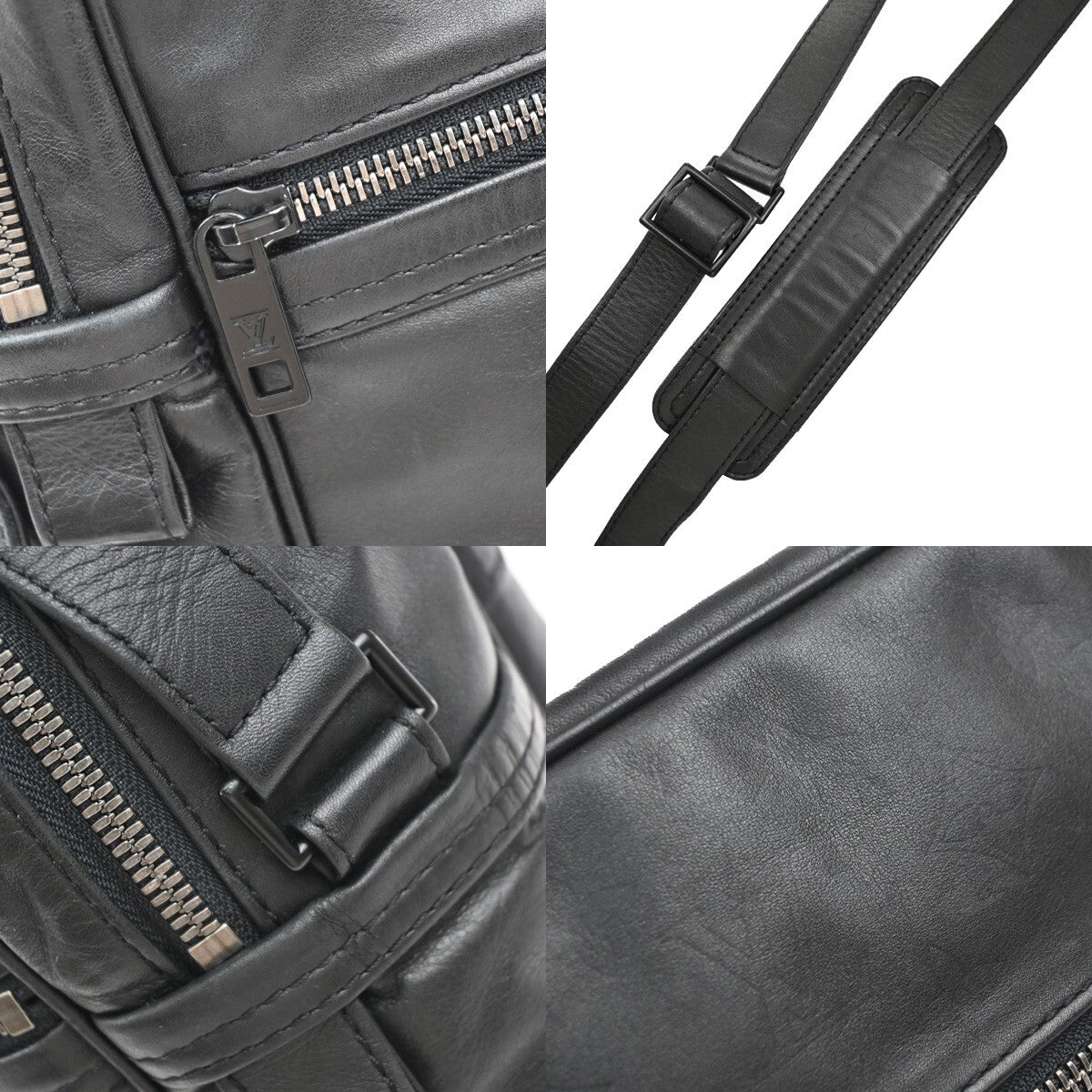 Louis Vuitton Clarkson Messenger Bag Monogram Differ Leather, BLACK, LEATHER, Shoulder bag