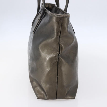 Gucci Plus Tote GG Imprime, SILVER, PVC, Tote bag
