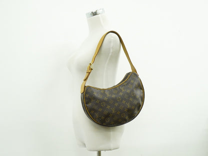 Louis Vuitton Croissant Handbag Monogram Canvas, BROWN, CANVAS, Shoulder bag