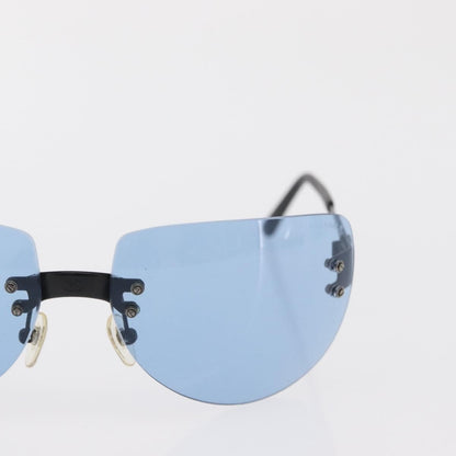 Chanel Logo CC Sunglasses Metal, BLUE, METAL, Sunglasse